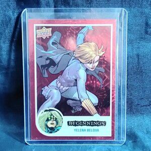 3/$25 Mint 2023 UD Yelena Belova Marvel Beginnings Vol. 2 Series 2 Red Card 72!!